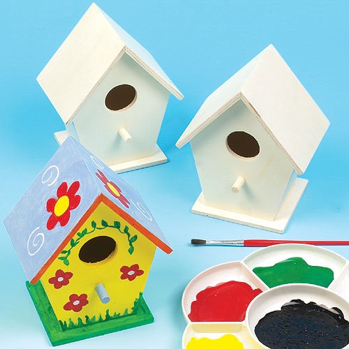 Baker Ross Casette Per Api In Legno - 2 Pezzi, Fai Da Te Per Bambini Da Decorare E Colorare, Altezza 11 Cm
