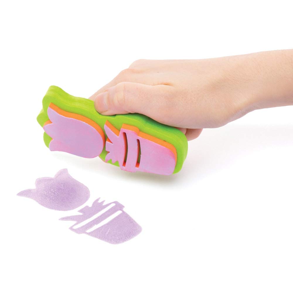 Baker Ross AW418 In The Garden Foam Stampers (Pack of 10) - Image 2