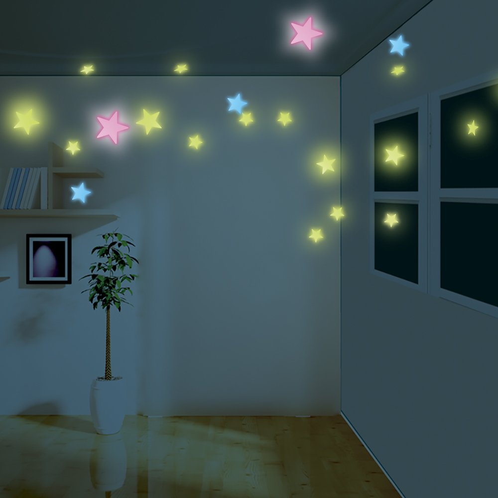 4M Glow in the Dark Colour Stars TopToy