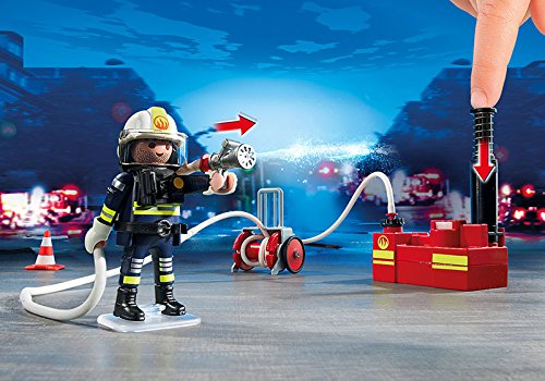 Playmobil 5365 City Action Fire Brigade Firefighters With Water Pump ...