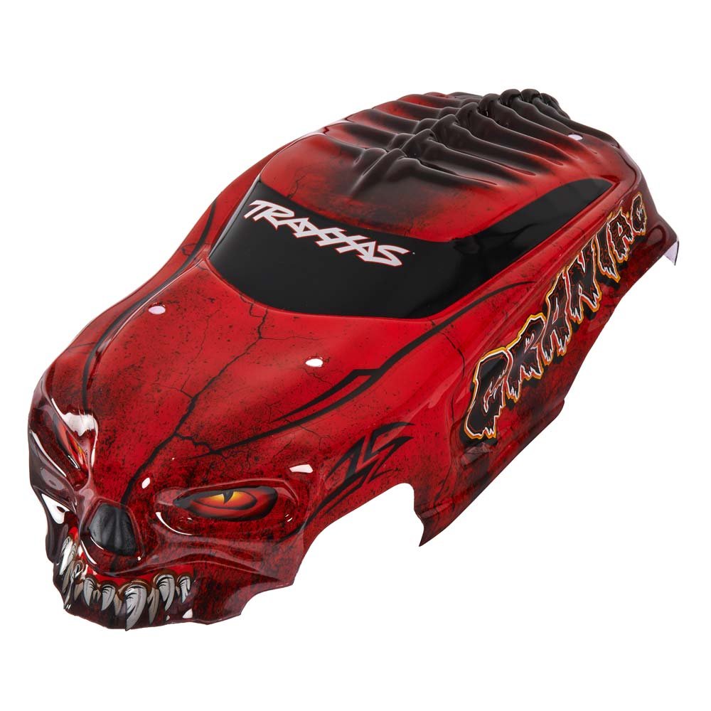 Traxxas 3634R Craniac with Decals Body Model Car Parts, Red TopToy