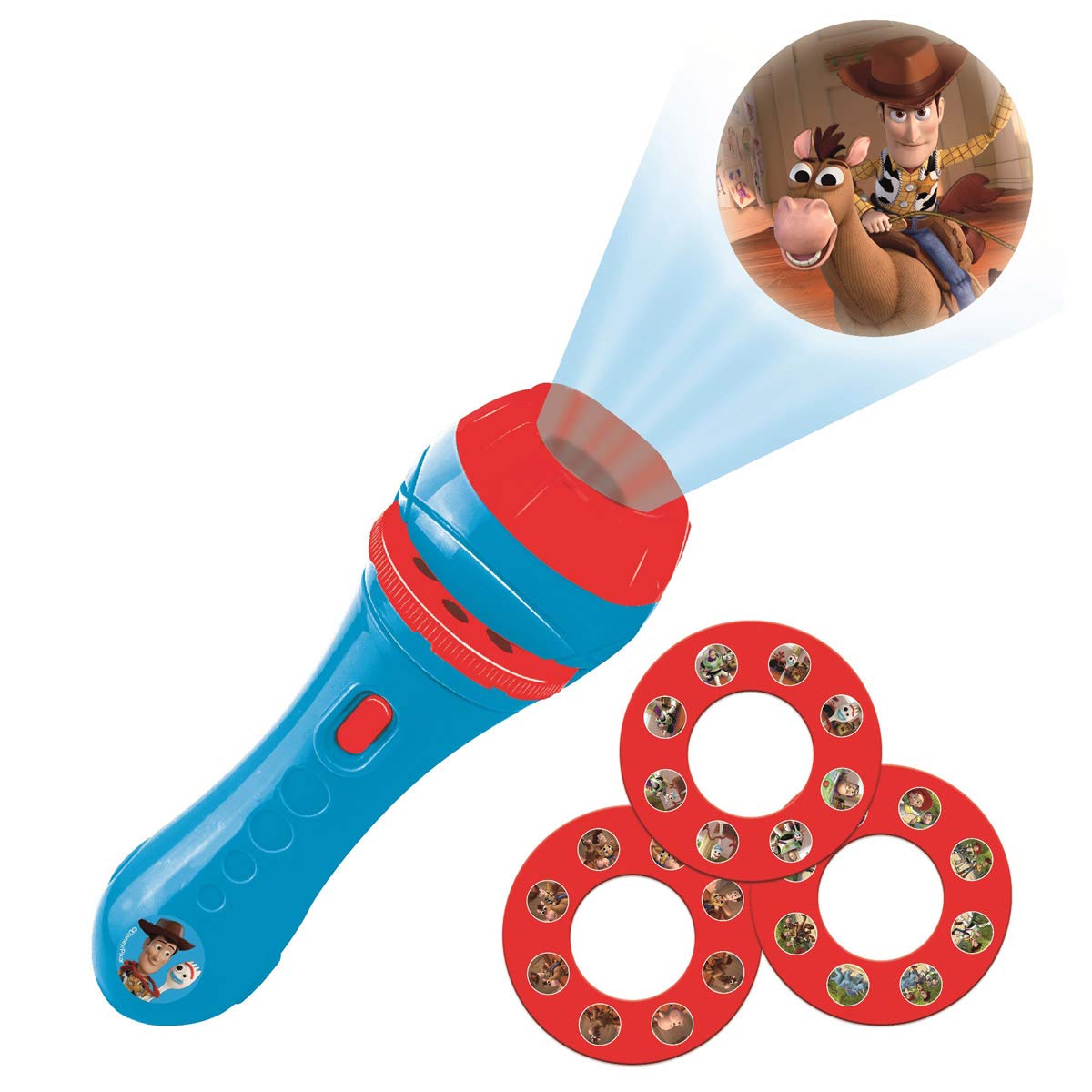 LEXIBOOK, Toy torch light and projector with 3 discs, 24 images, create