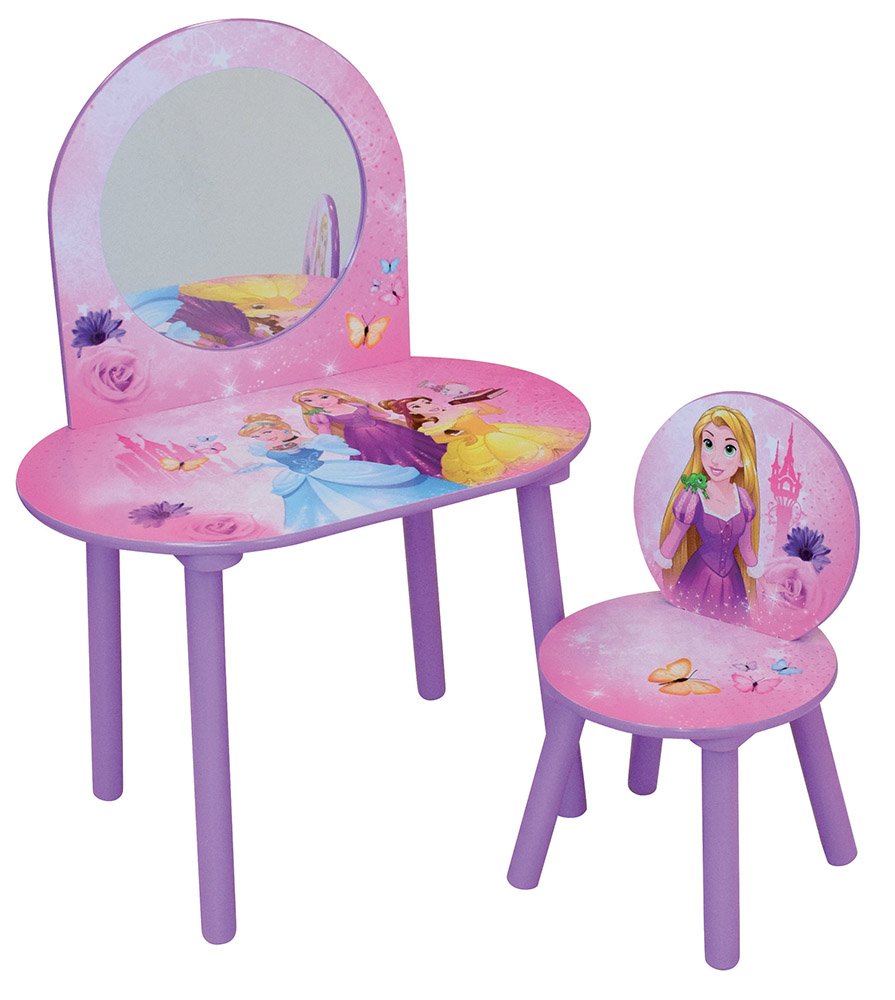 Fun House Disney Princess Dressing Table with Stool MDF, 60 x 40 x 84