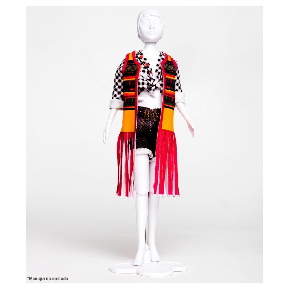 MaRécréation Carry Sun HG1901401NJK Mannequin and Barbie Clothes Making Kit TopToy