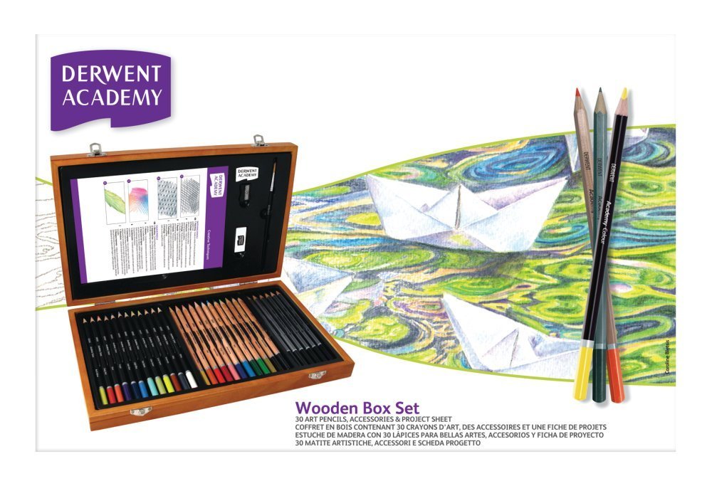 Derwent Academy 2300147 Colouring Pencils and Graphite Pencils Art Supplies Set of 30 Pencils and 5 Accessories - Image 2