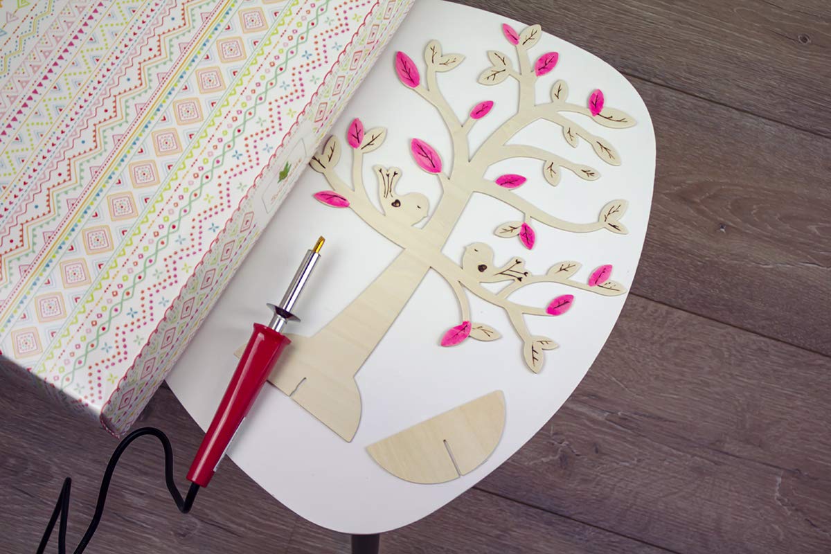 Sycomore - CRE5190 - Lovely Box - Wooden Jewellery Tree Pyrography Set - Crafts - Image 2