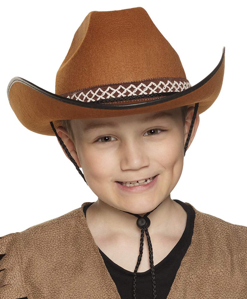 Boland 54370 Children’s Cowboy Hat Brown, One size TopToy