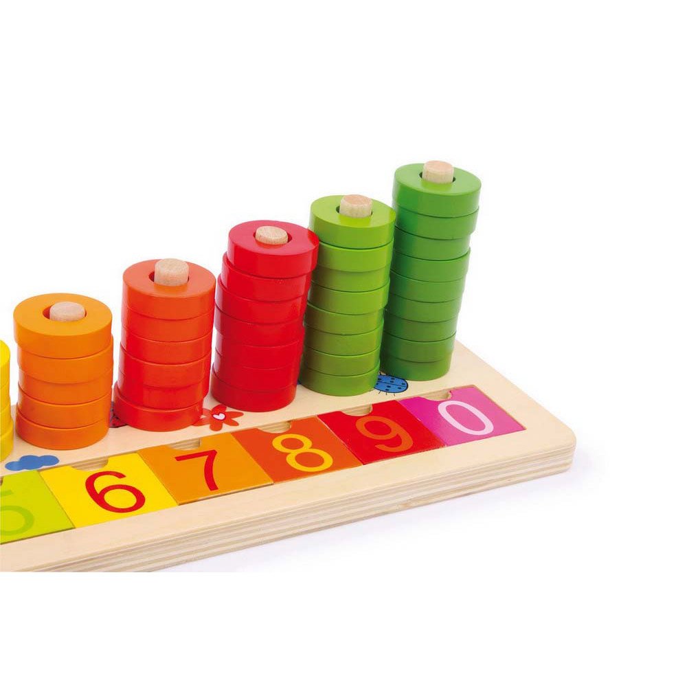 Count Ring Legler Learn to Count Wooden Rings Educational Toy – TopToy