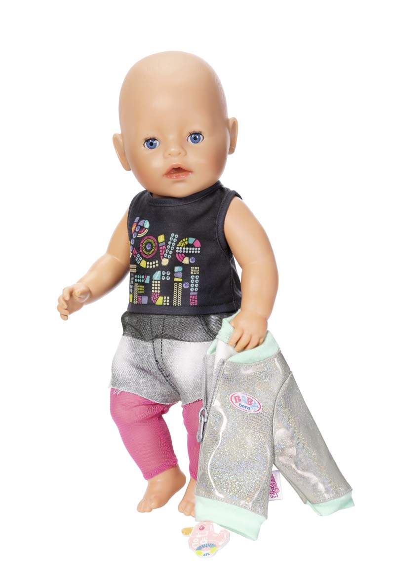 Vestito Per Bambole Baby Born 43cm - Giacca Glitter E Maglietta Colorata, Abbigliamento Fashion - Foto 10