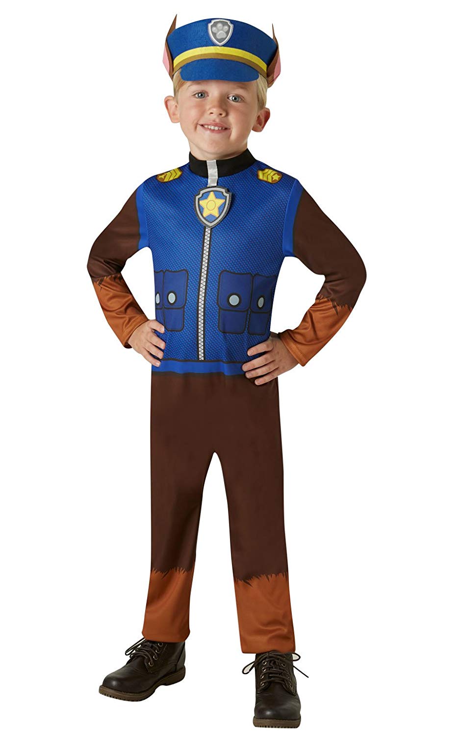 Rubie’s 630718S Official Paw Patrol Chase Costume, 3-4 Years, Height ...