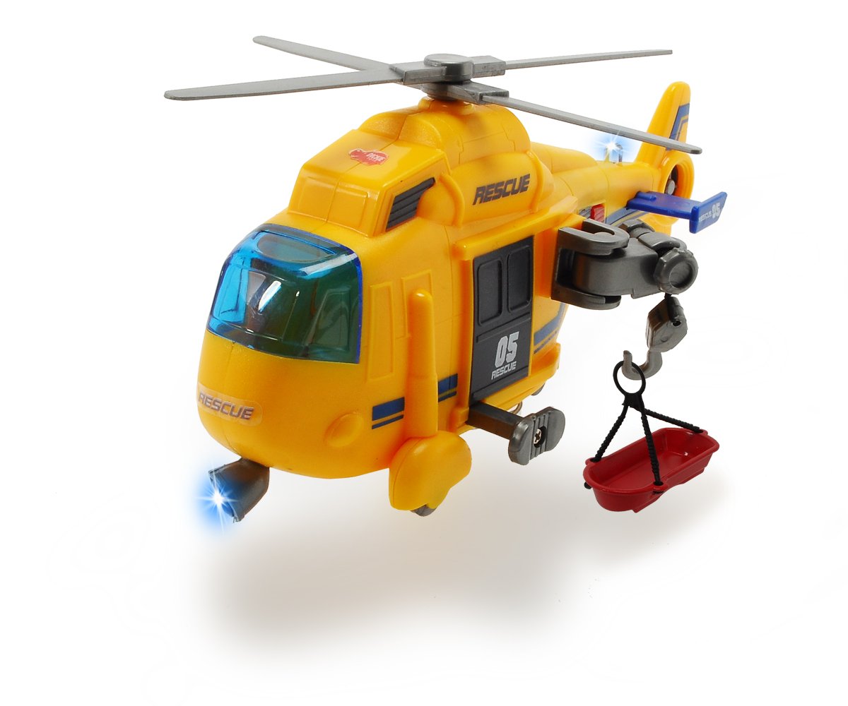 Dickie 203302003 Kids Action Series Rescue Helicopter, Yellow – TopToy