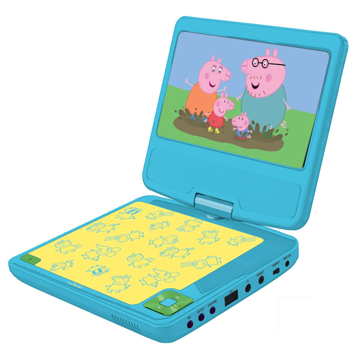 LEXIBOOK DVDP6PP Peppa Pig Portable DVD Player TopToy