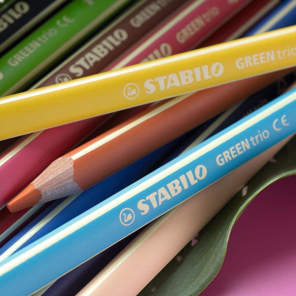 Colouring Pencil - STABILO GREENtrio Thick Wallet of 12 Assorted Colours - Image 3