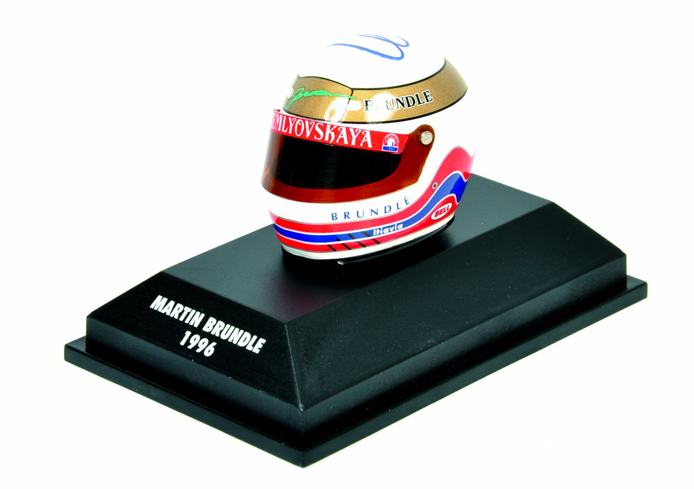 Minichamps 380960012 Model Formula 1 Helmet Martin Brundle 1:8 Scale ...