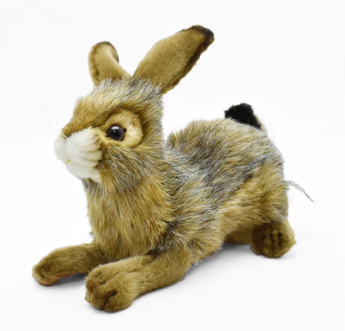 Hansa 6284 Crouching Black Tailed Rabbit 25cm – TopToy