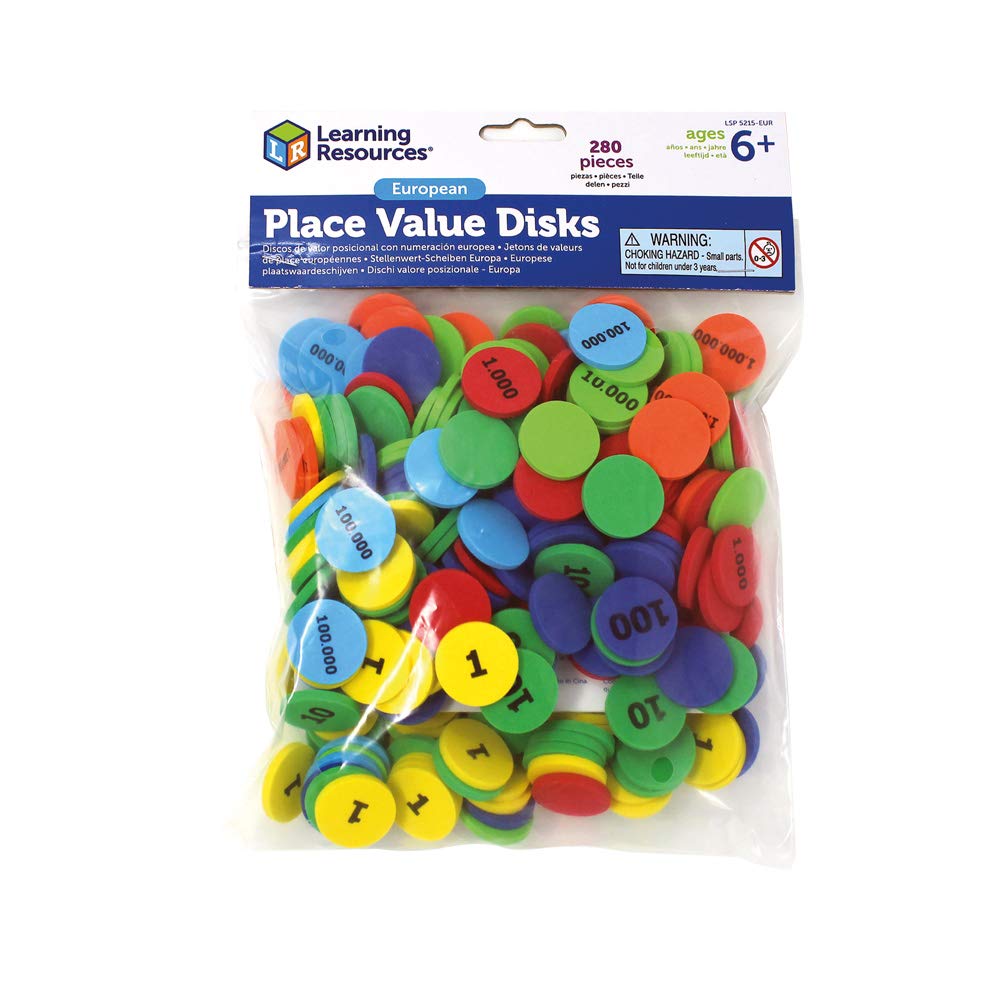 Learning Resources Lsp5215 Eur European Place Value Disks Toptoy