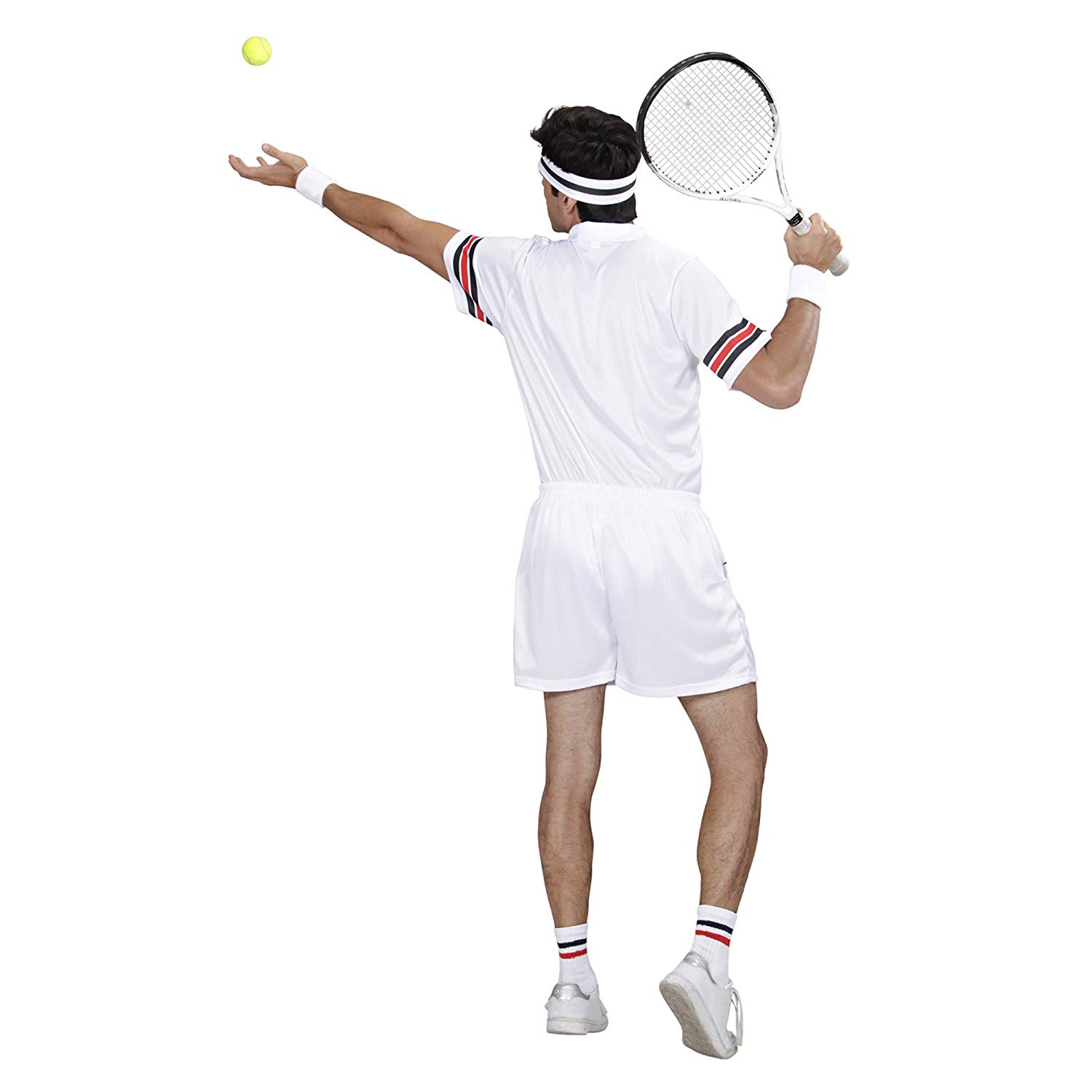 Widmann 11000237 Adult Tennis Player Costume, White, S TopToy