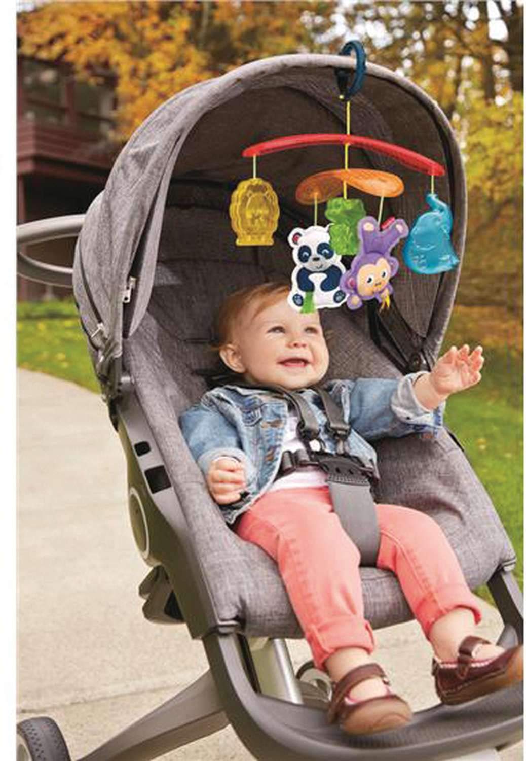 fisher price on the go stroller mobile