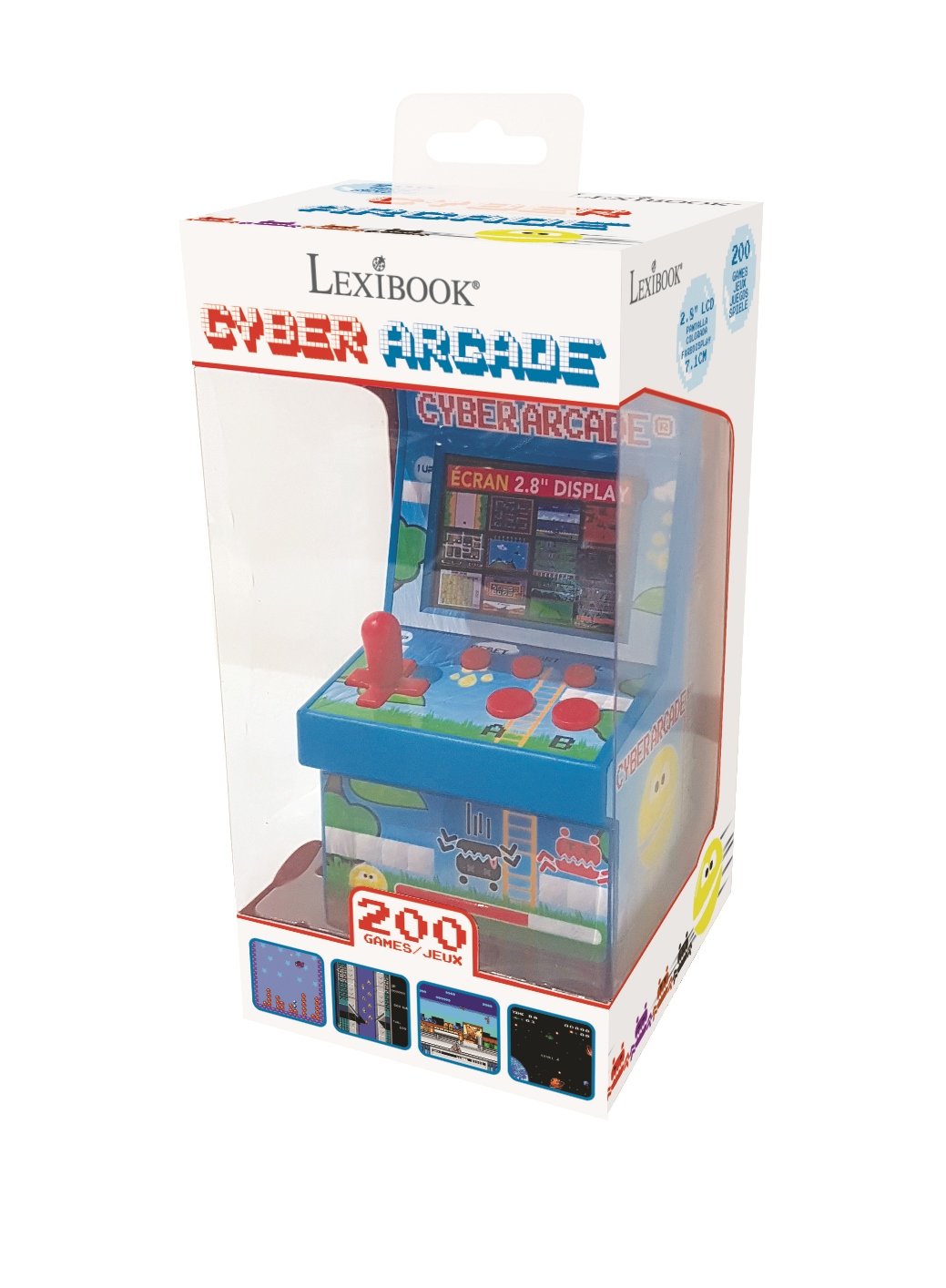 Lexibook Cyber Arcade Console, 200 Games, 2.8’’ LCD Colour screen
