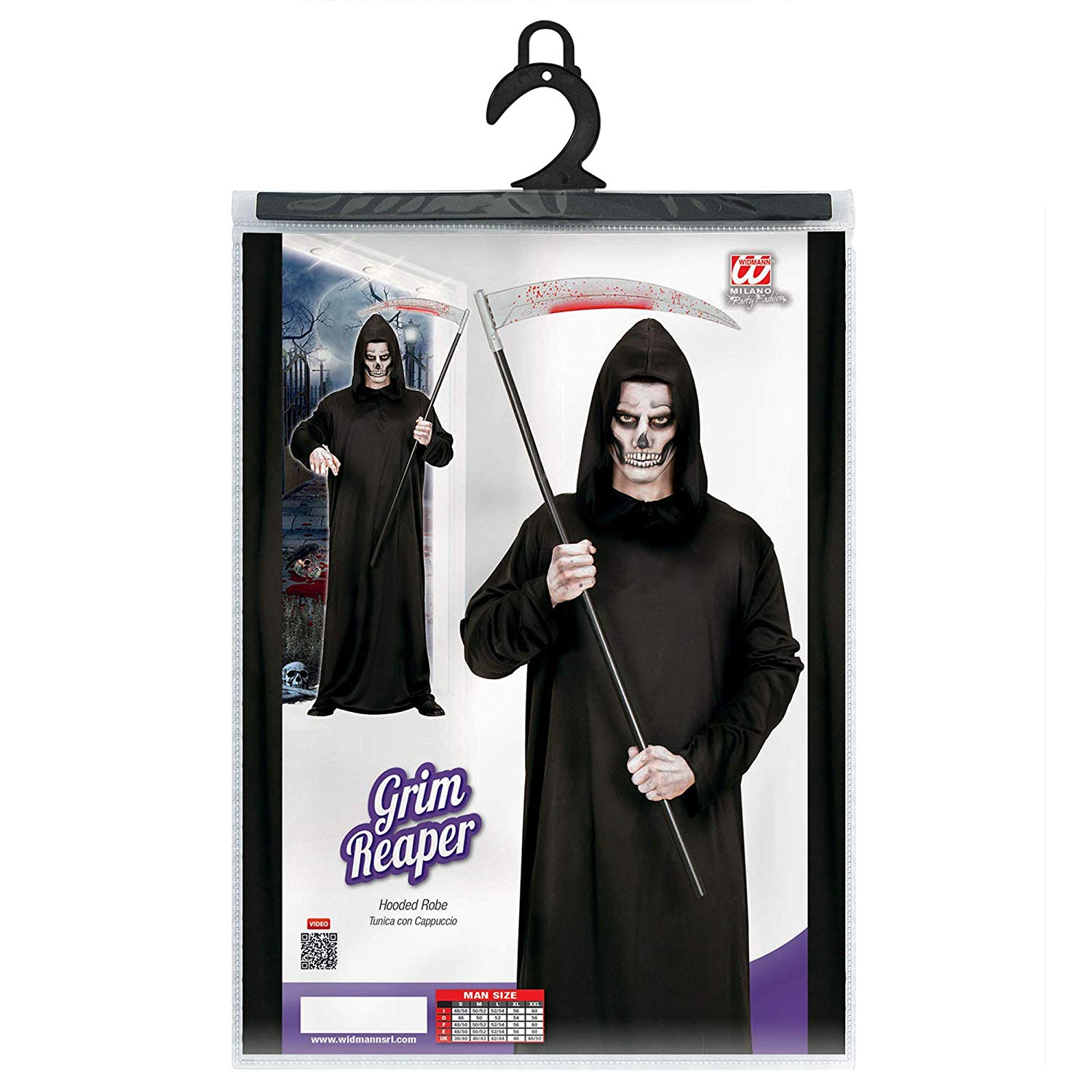 WIDMANN Kids? Grim Reaper Costume with Hooded Robe - Image 2