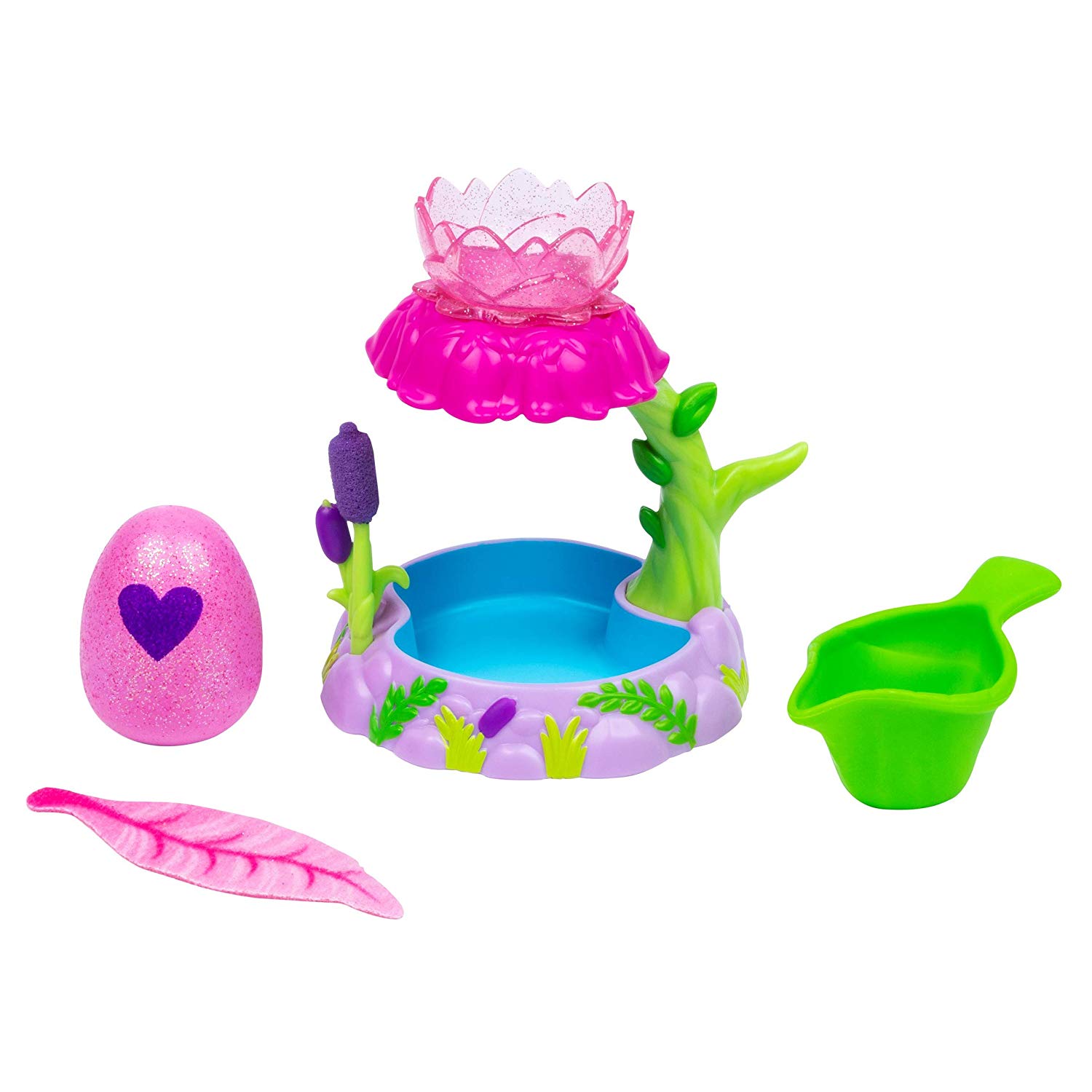 HATCHIMALS CollEGGtibles, Flower Shower Playset with Exclusive Mermal Magic HATCHIMALS