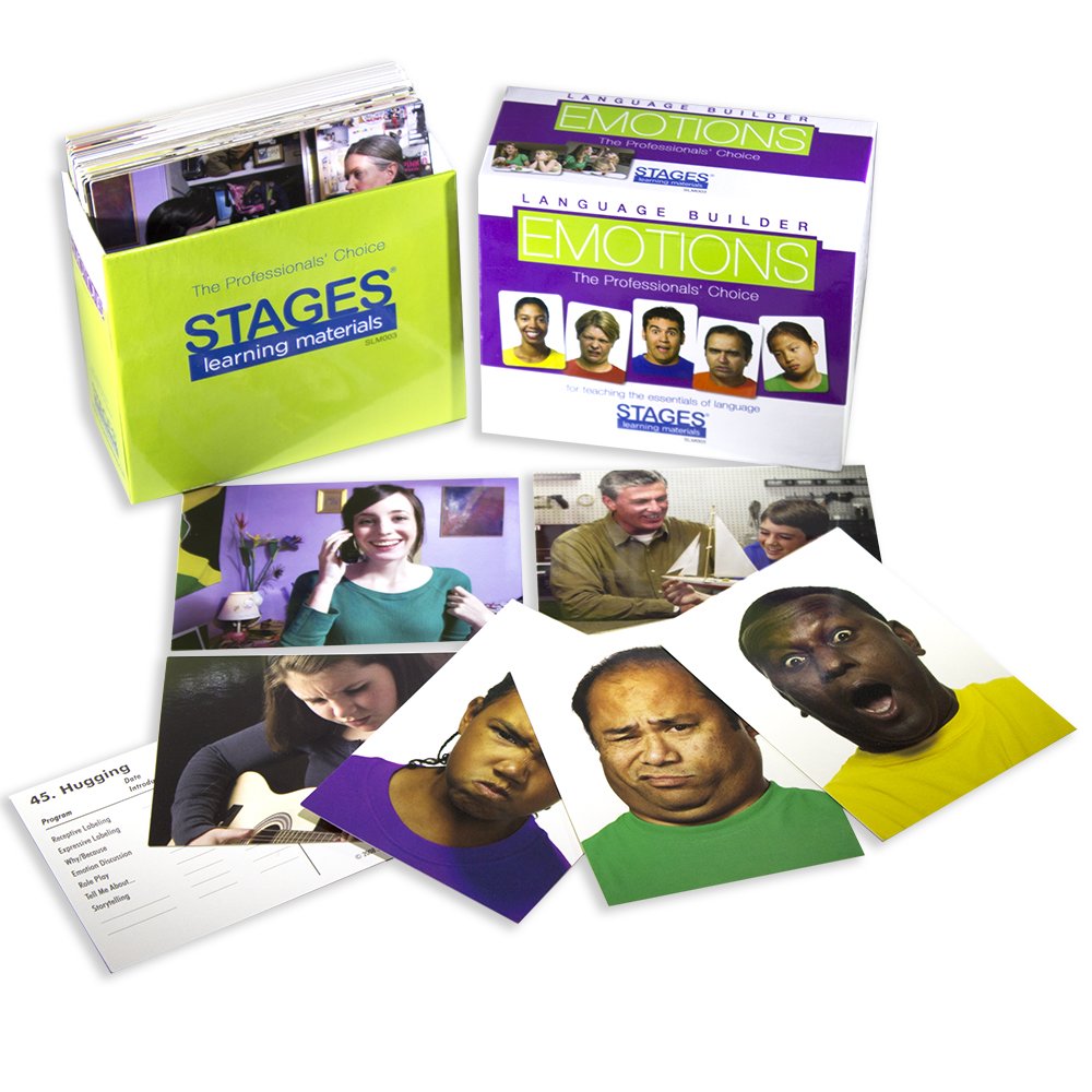 Stages Learning Materials Language Builder Emotion Picture Cards Expressions, Conversation, and Situation Photo Cards for Autism Education, ABA Therapy - Image 3