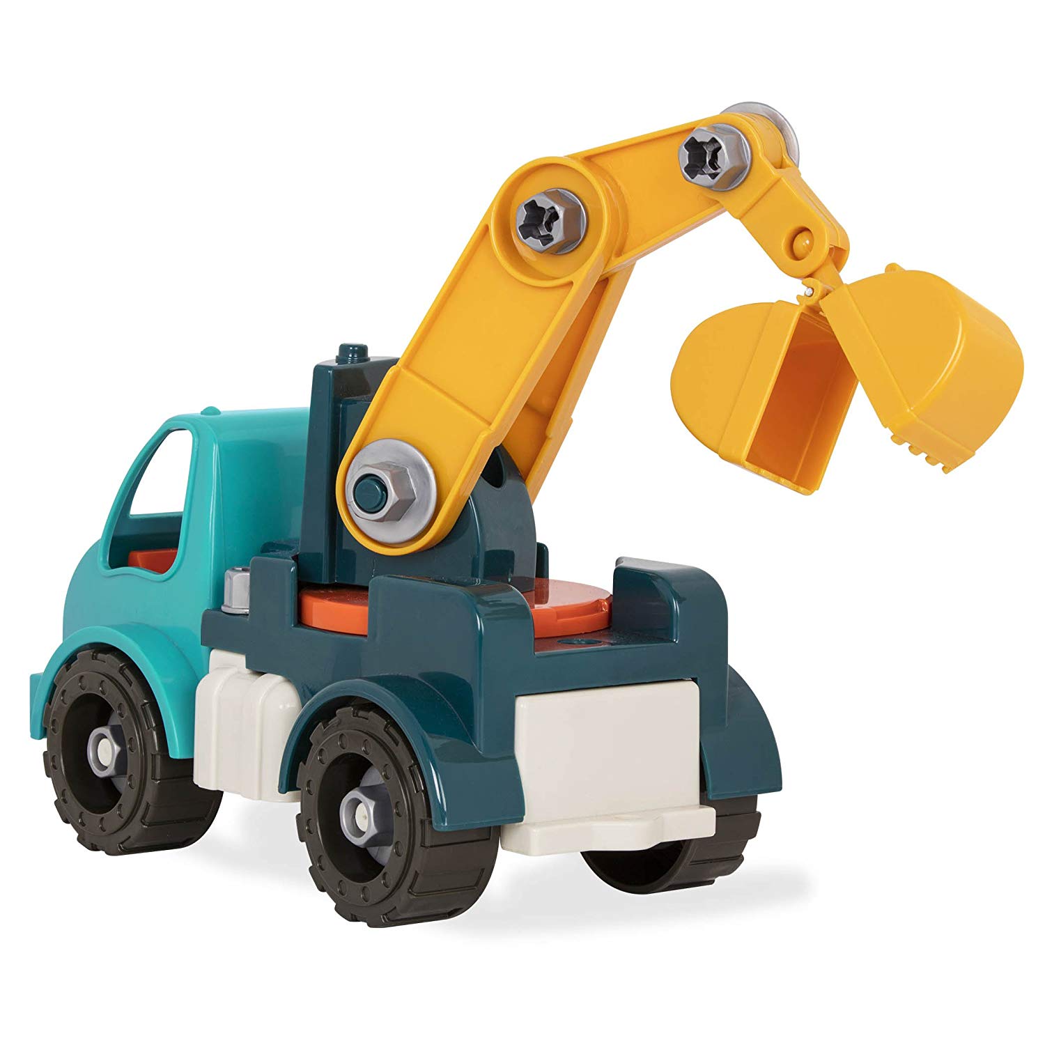 Battat - Take-Apart Crane Truck – Toy vehicle assembly playset with functional battery-powered drill - Early childhood developmental skills toy for kids aged 3+ - Image 4