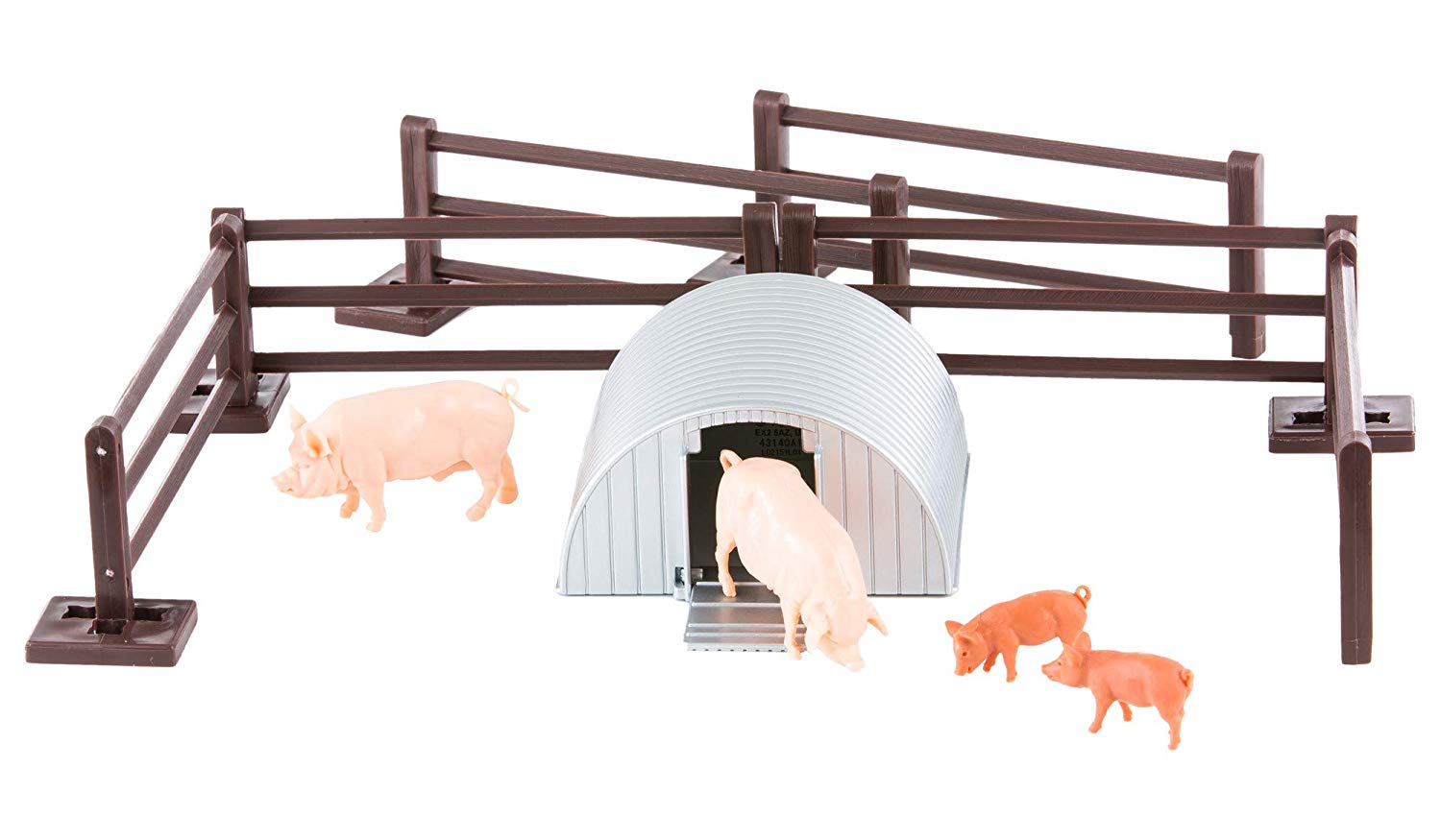 3 Britains Ferme Pig Pen Set 1:32 Scale-Farm Toy-Animal Playset 
