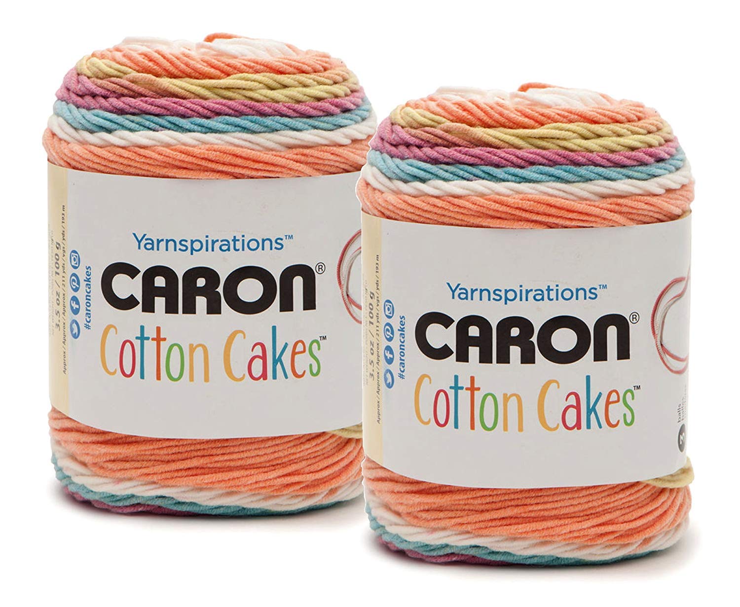 Caron cotton painterly cakes