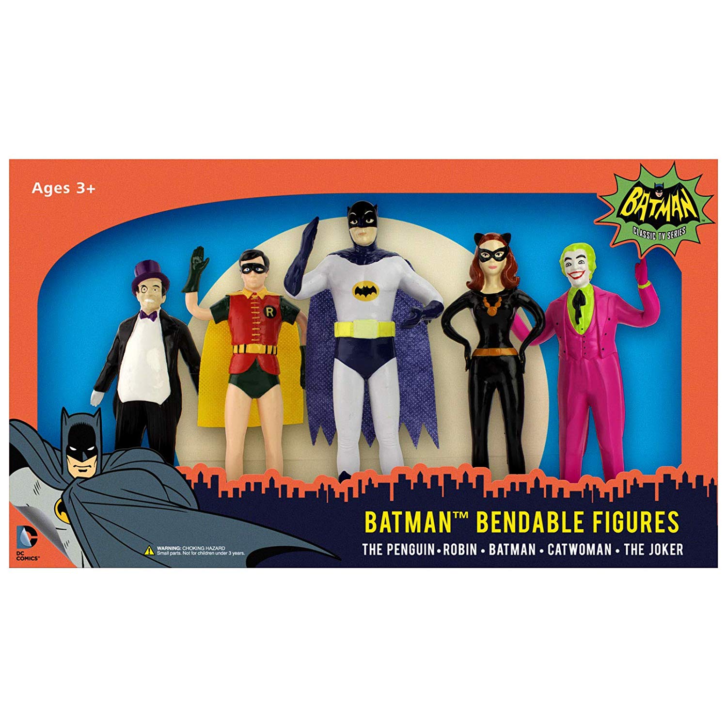 Batman 1966 Bendable Figure Boxed Set