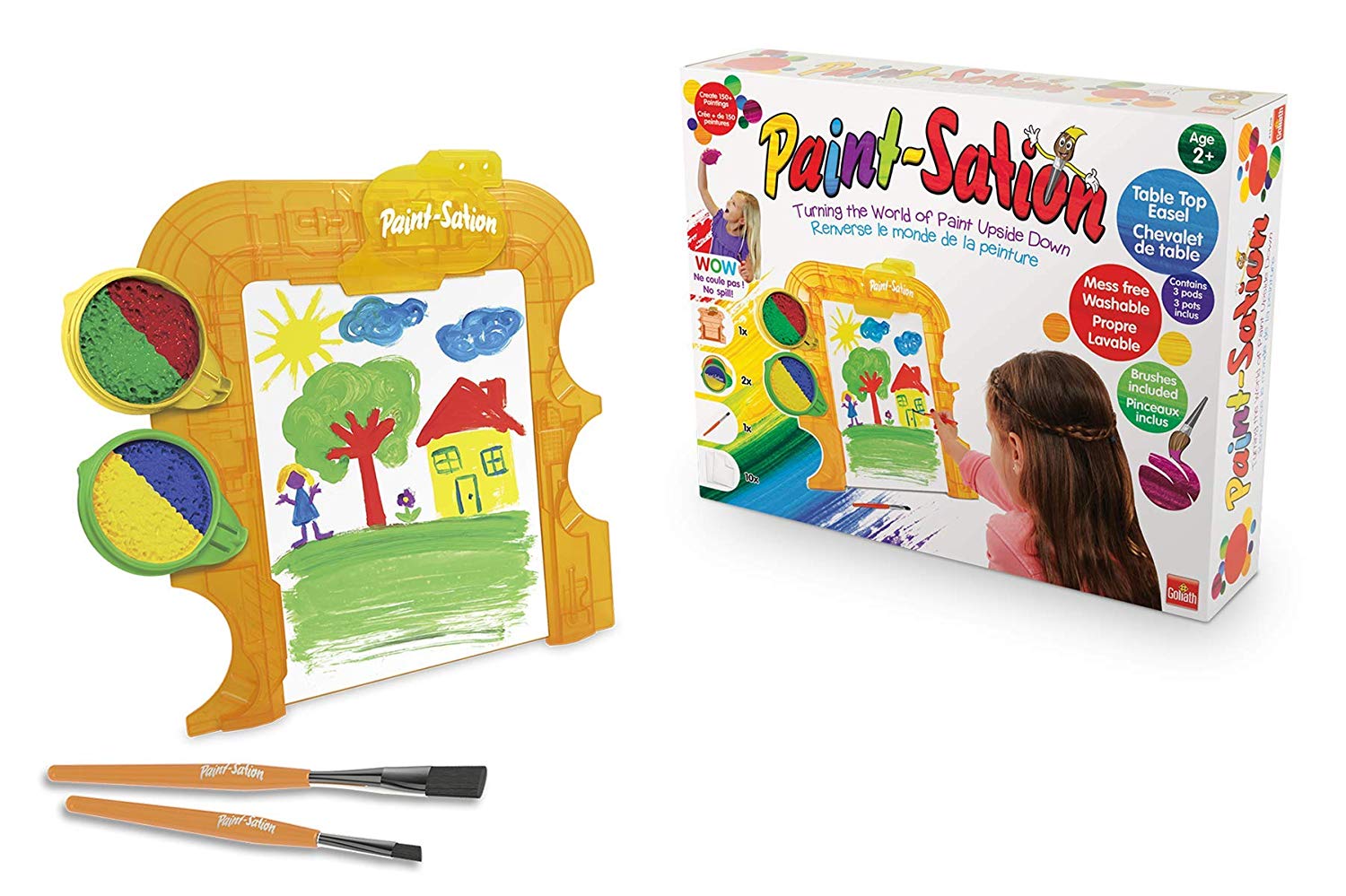 Crayola Paint-sation Chevalet 2 En 1 – Coffret Peinture Créatif Pour Enfants Dès 3 Ans, Plus De 300 œuvres Possibles