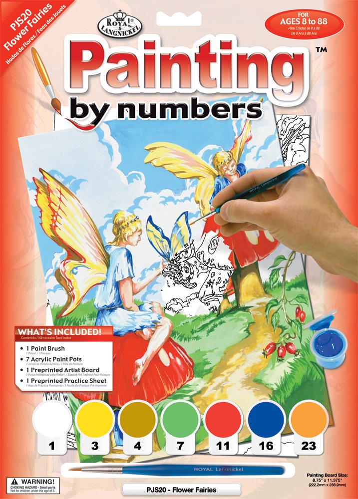Royal & Langnickel Painting by Numbers A4 Size Flower Fairies Designed