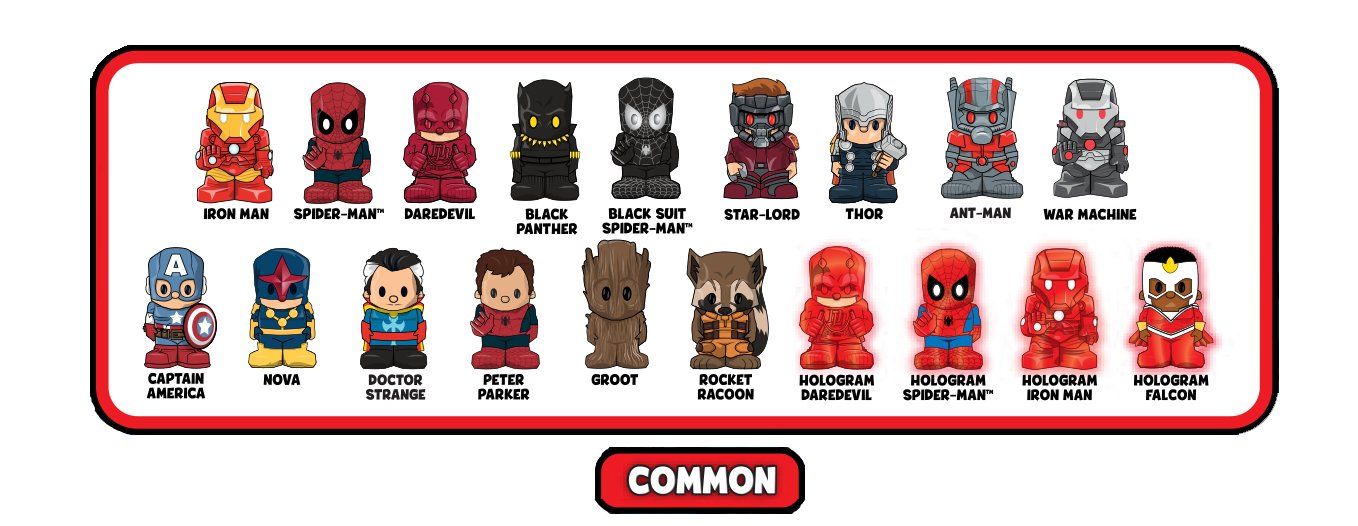Ooshies Marvel Pack Asst – Wave – TopToy
