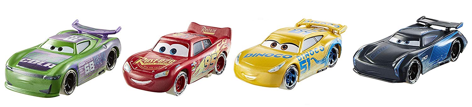 Disney Pixar Cars FTX79 Fireball Beach Racing Vehicles Pack of 4 (H.J ...