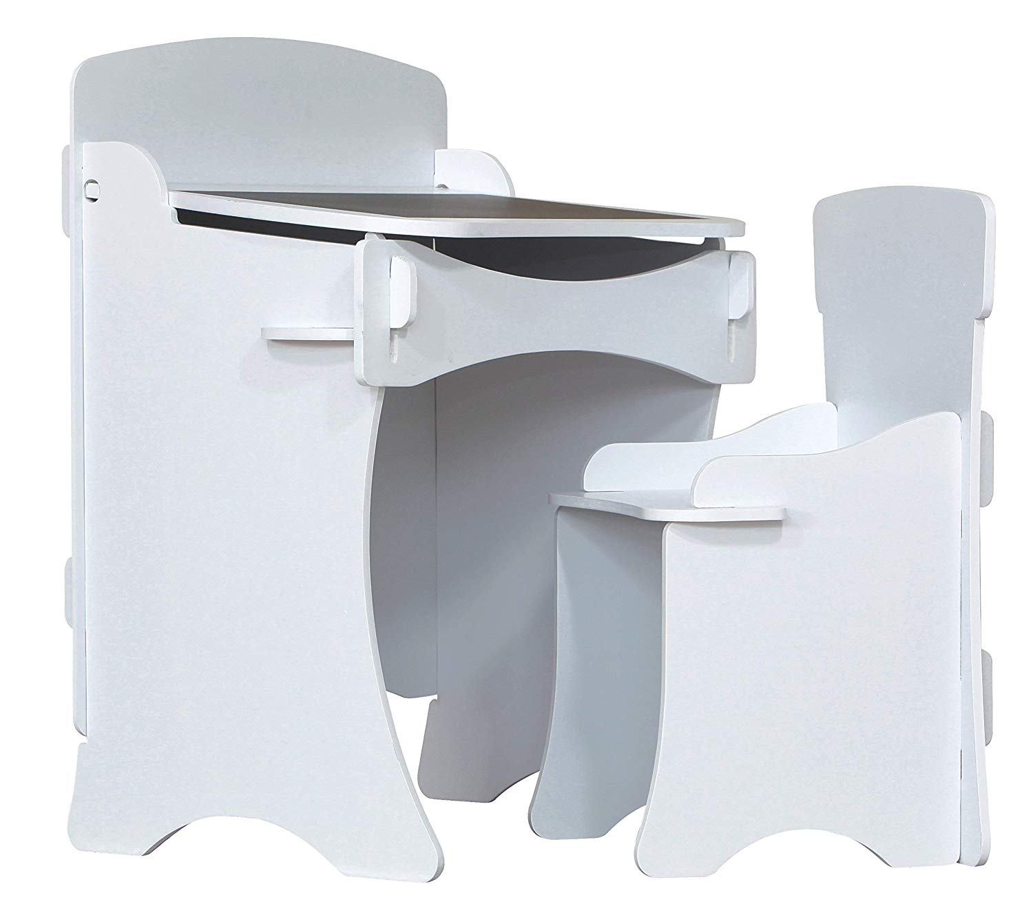 Kidsaw Kinder Desk and Chair (White) TopToy