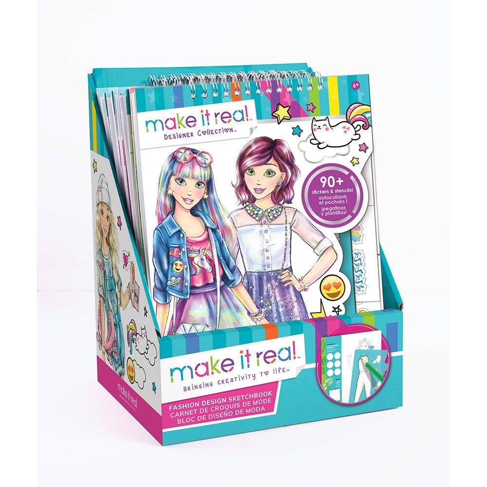 Digital Dream Inspirational Fashion Design Coloring Book for Girls Make It Real 3203 Fashion Design Sketchbook 