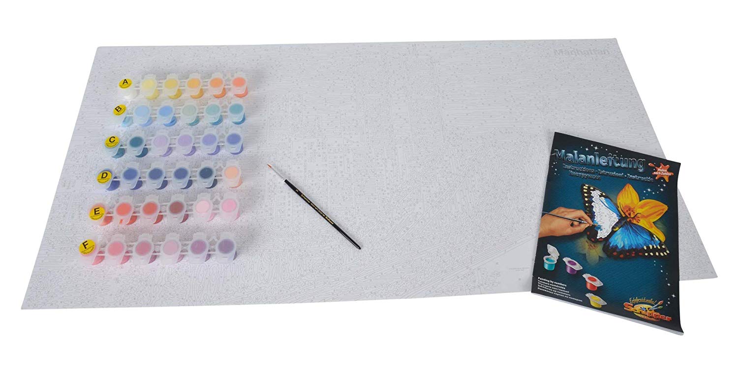 Schipper 609220369 Manhattan at Night Paint By Numbers Board TopToy