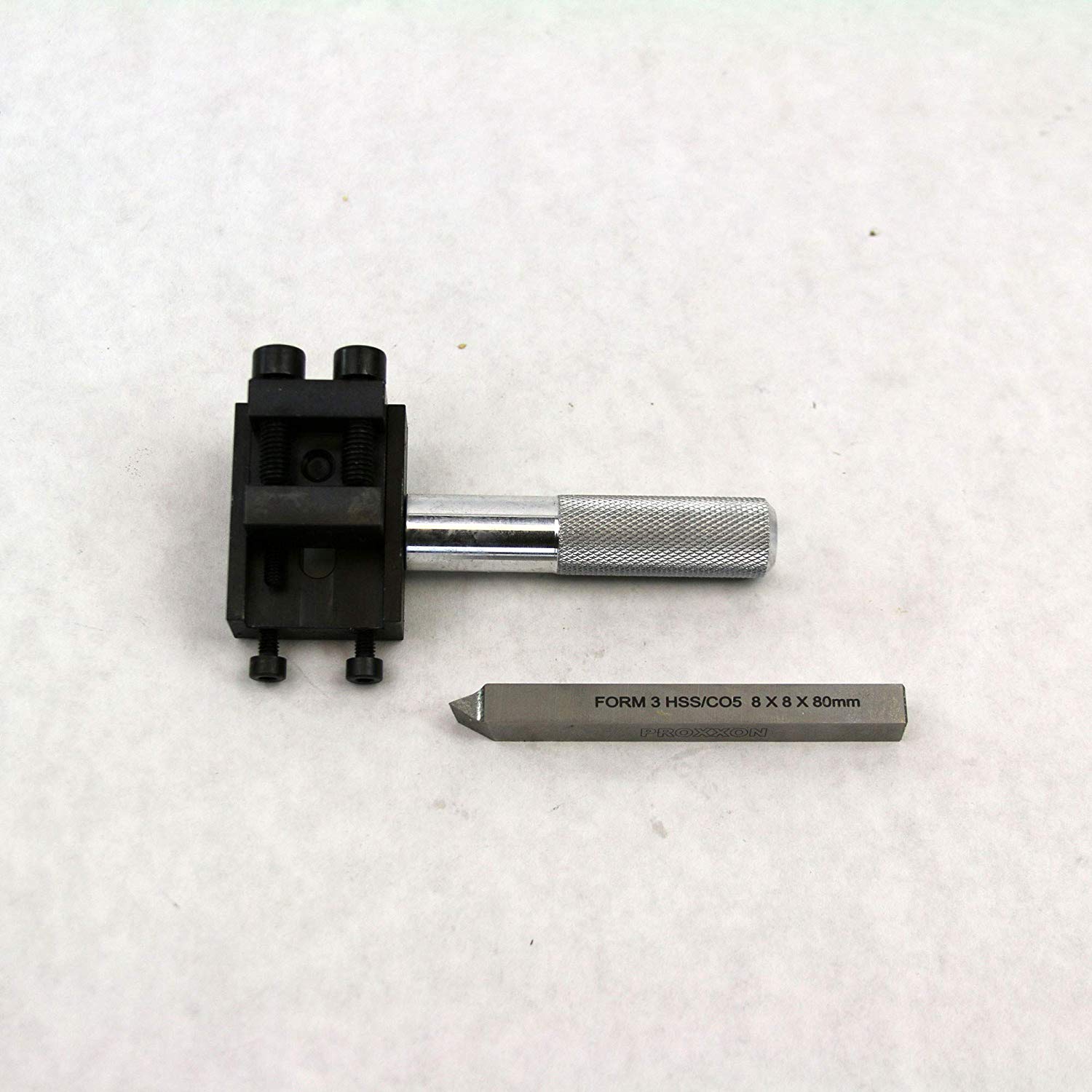 Proxxon 24062 Rotary Device, for use with FD 150/E, PD 250/E, PD 400 and Older lathes, Base Plate 67 mm x 50 mm x 55 mm, Pointed Lathe Steel: 8 mm x 8 mm x 80 mm. - Image 4