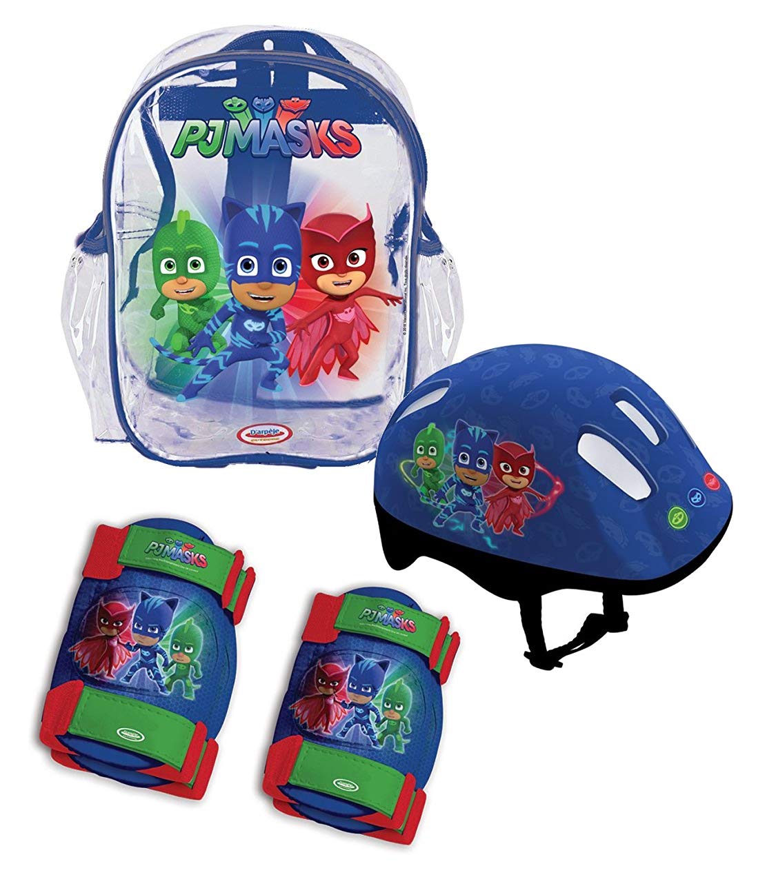 PJ Masks Children’s OPJM004 Kid’s Helmet/Knee/Elbow Pads and Bag ...