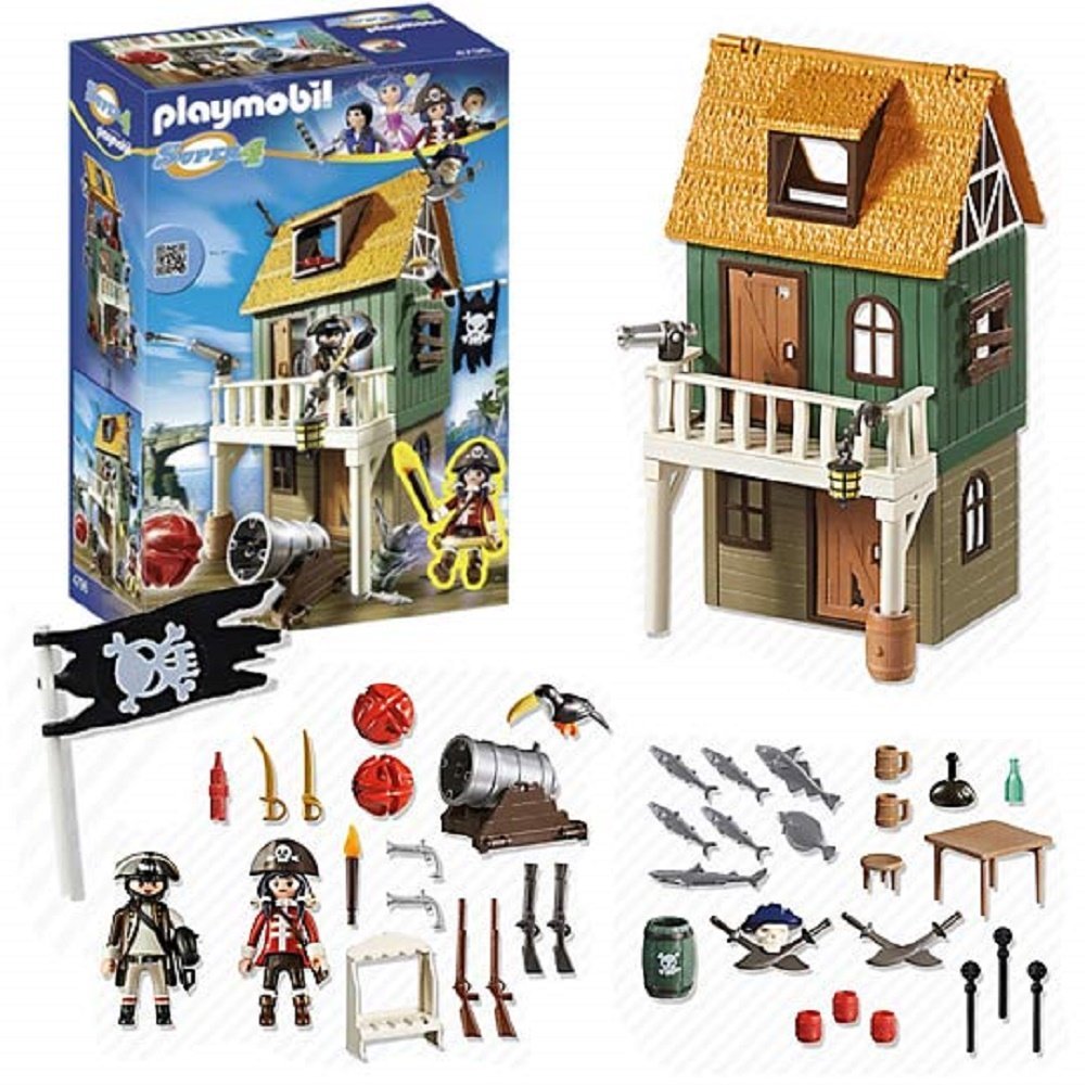 Playmobil 4796 Gunpowder Island Hidden Pirate Fort 94 Pi Super 4 Pirates Toy 