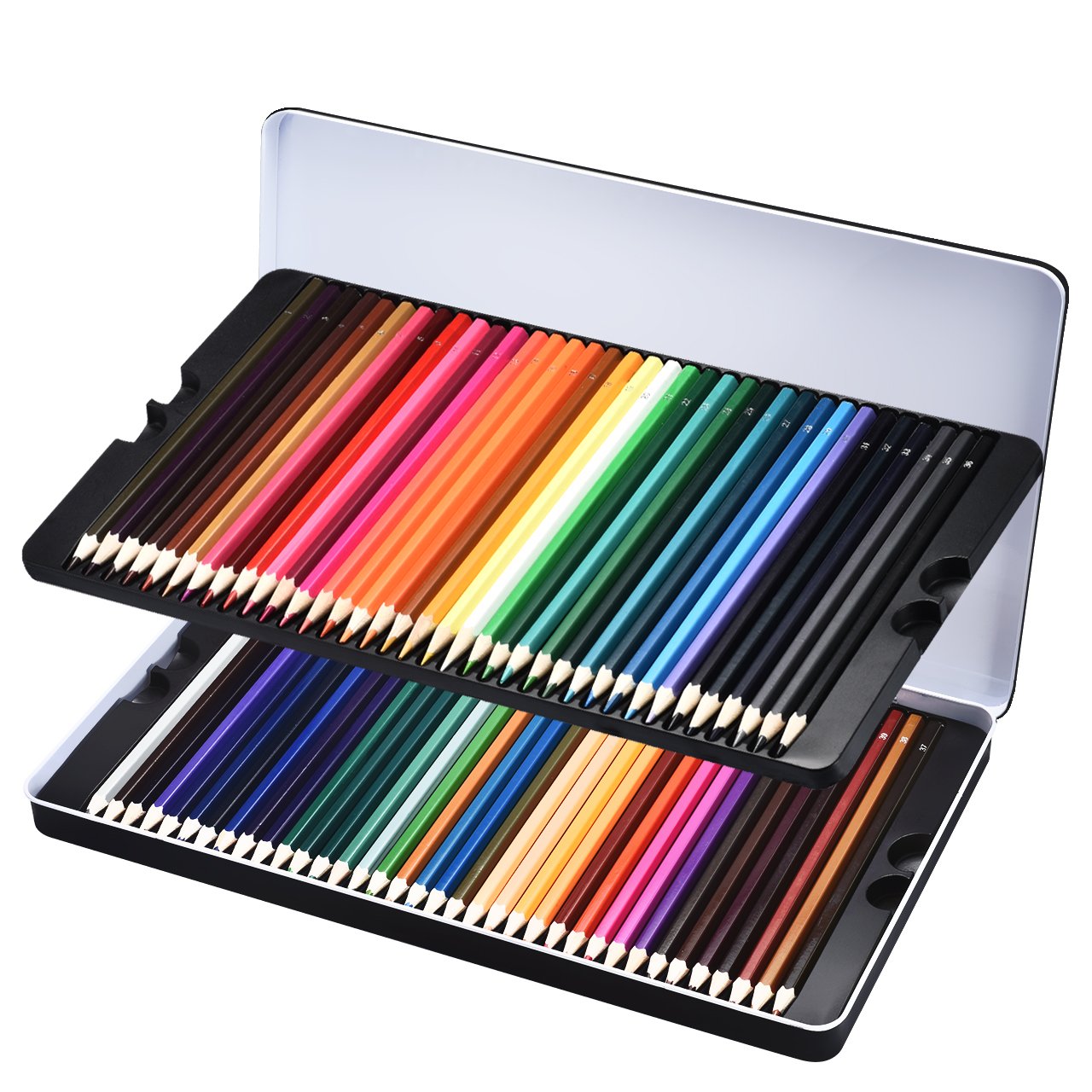 Colouring Pencils Set, Atmoko 72 Coloured Pencils for Adults Pack or ...