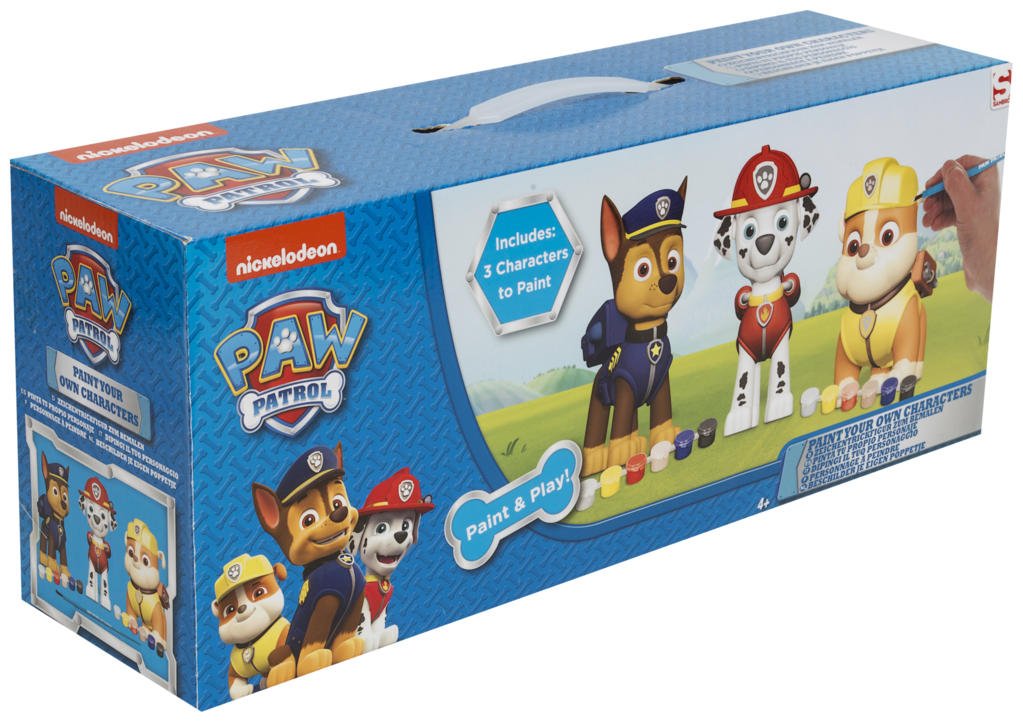 Sambro PWP4330B Paw Patrol 3 Pack Paint Your Own Figure, MultiColour