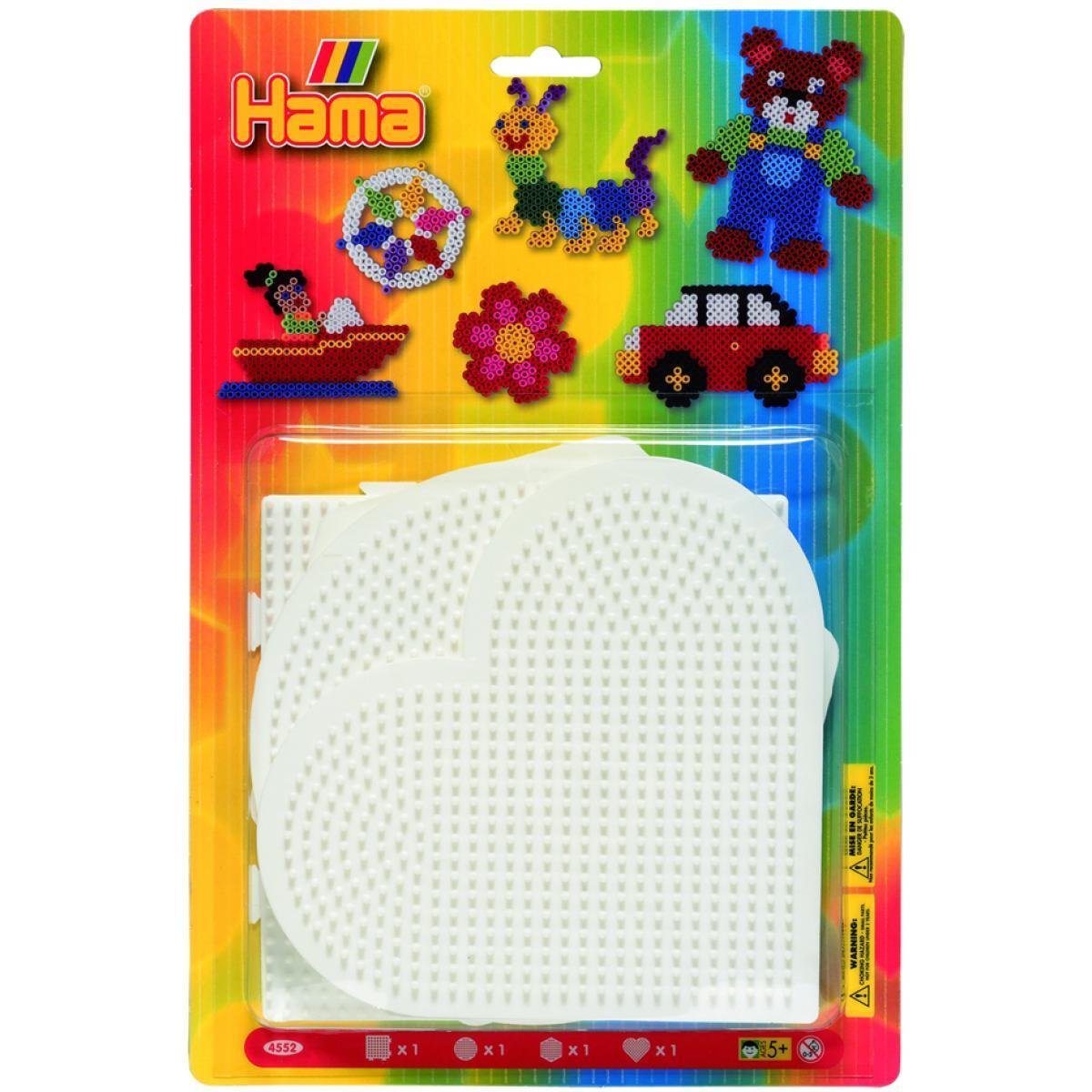 Hama Beads Small Heart Single Pegboard No. 236 - Craft Bead Board For Kids