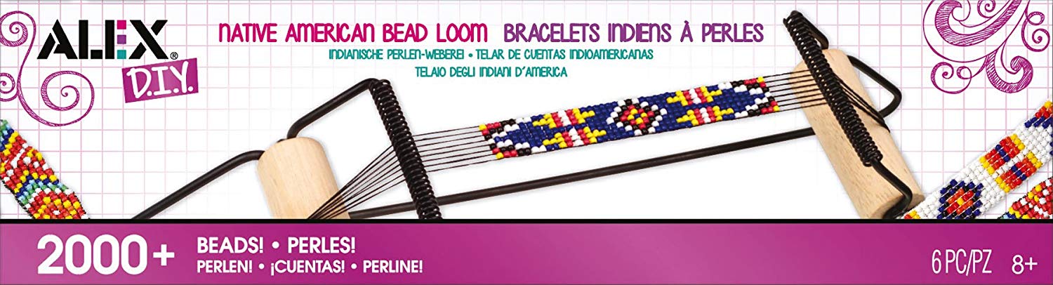 Abstract Mountain Bead Woven Loom Leather Bracelet – Tower Creations