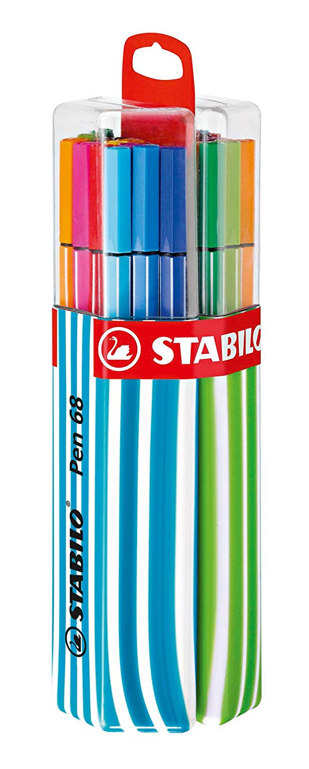 Premium felt-tip pen STABILO Pen 68 - pack of 20 colors