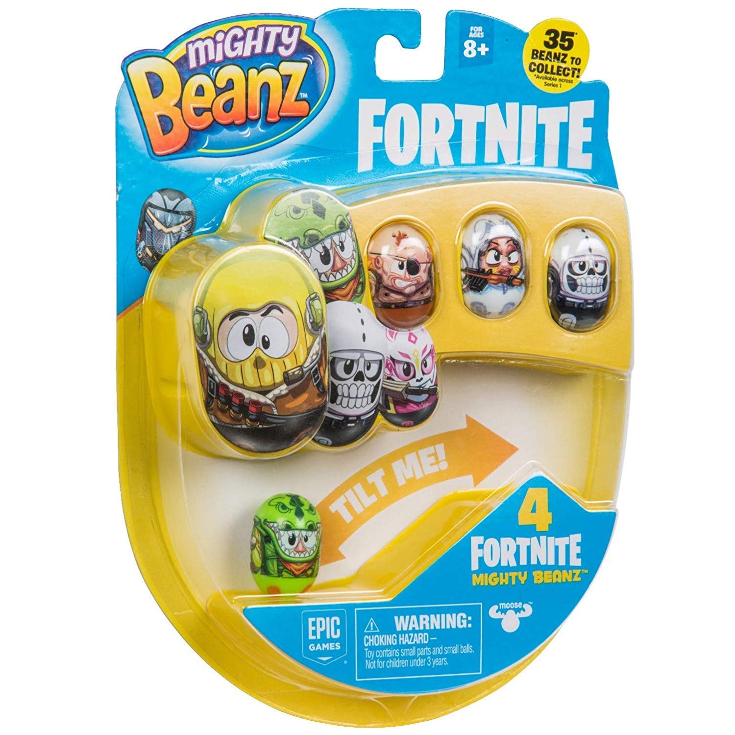 Chtk4 Mighty Beanz Fortnite 4 Pack Styles May Vary Multi Toptoy
