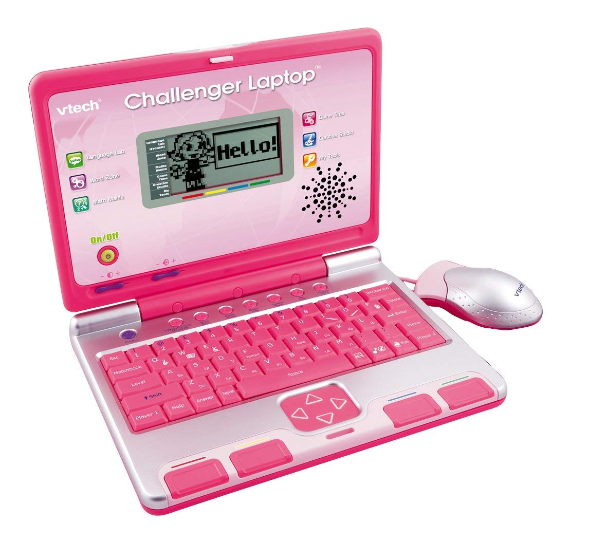 VTech+Challenger+Laptop+for+Pre-school+Kids%C2%A6learn+Letters+Vocabulary+Maths+Music  for sale online