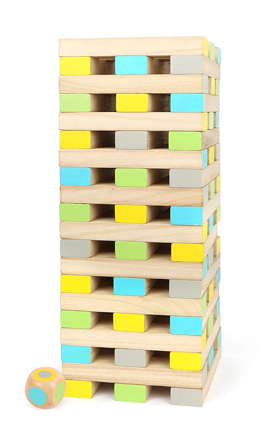 Small Foot 12027 Wobble Tower XXL "Active" Made of FSC 100% Certified Wood, Outdoor Family Game, from 3 Years Multi-coloured