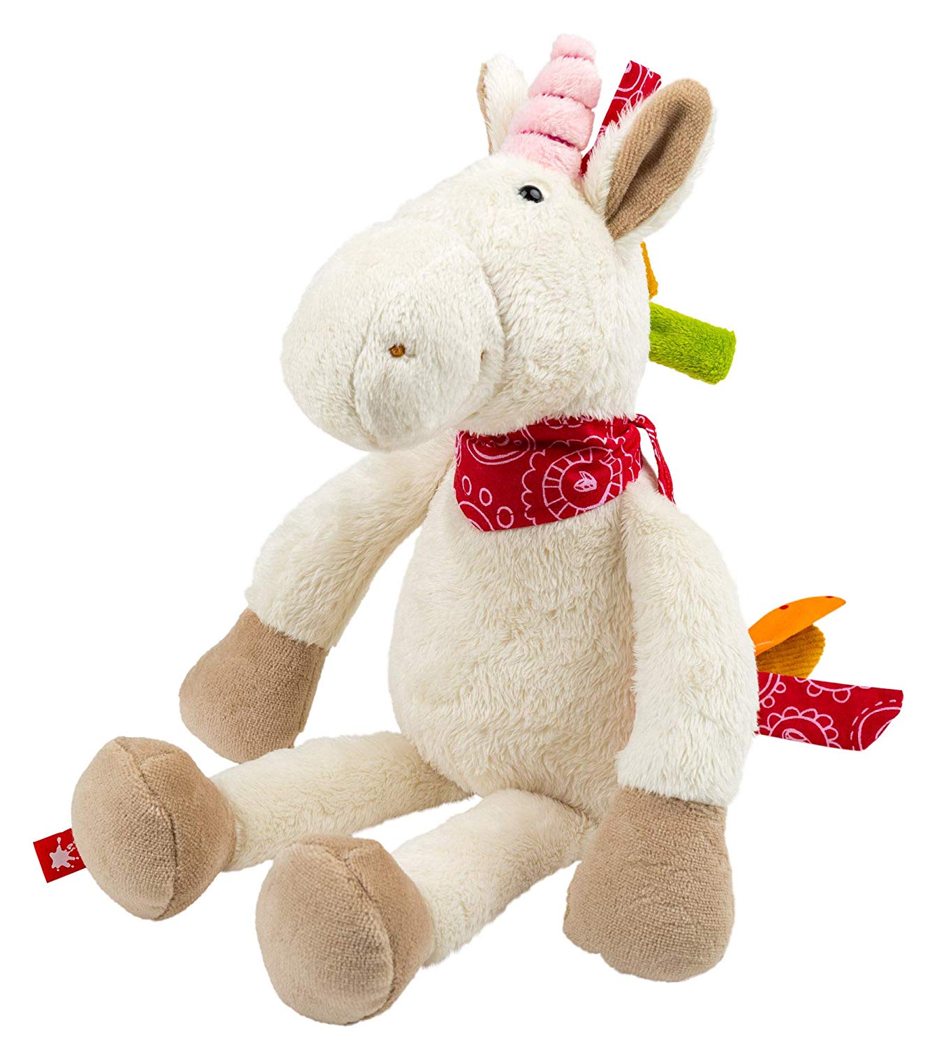 Patchwork Dog Toy White Unicorn