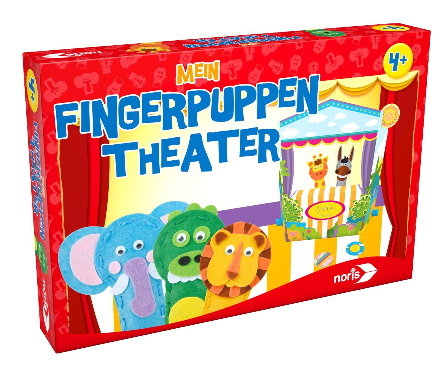 noris 606041550 Children’s Game My Finger Puppet Theater TopToy